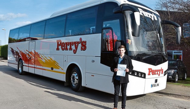Ryan Perry passes test at 18