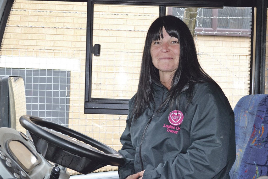 Jeanette at the wheel of one of her much loved Primos