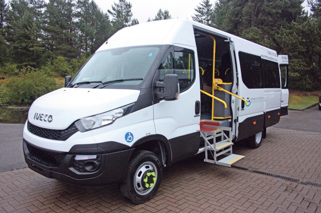 Minibus Options first conversion of the Iveco New Daily destined for Culverdale CT.