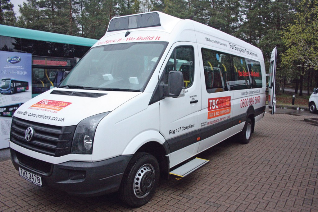 VW Crafter built by TBC to comply with Regulation 106.