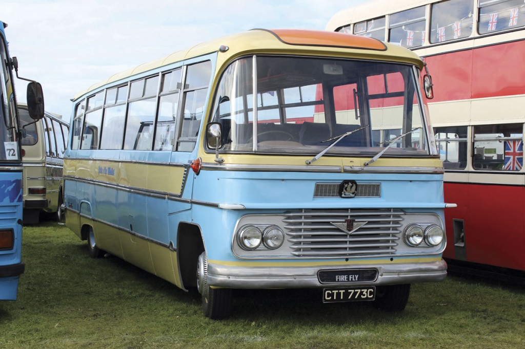 Before they could restore this 1965 Duple Firefly bodied Bedford SB5 for George Atkin, the brothers first had to raise the roof of the Den to accommodate it