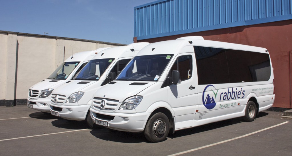 Rabbie’s operate 57 of these EVM Sprinter minicoaches