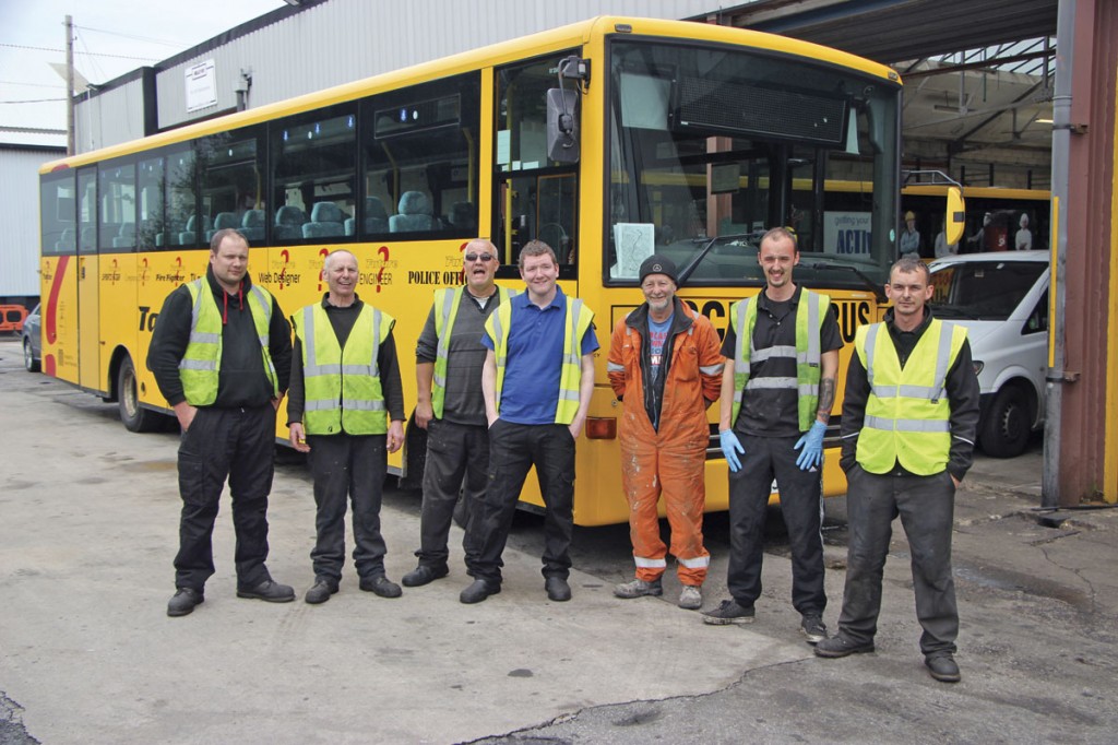 Some key members of Kenny’s team; Martin, Kenny, Arthur, Danny, Robin the painter, Rees and Jason