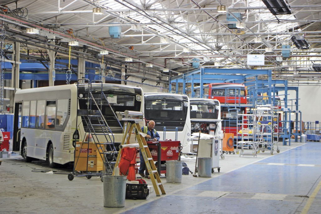 Finishing lines at the Falkirk plant