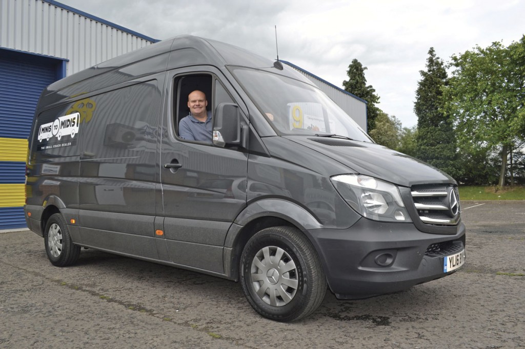 Lee Garrity in one of the company’s new Sales Support vehicles
