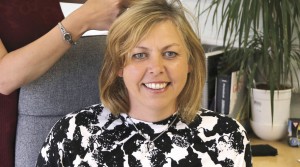 Sallyanne braves the shave