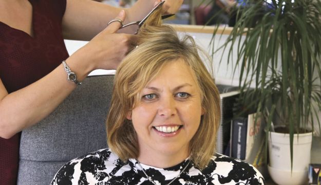 Sallyanne braves the shave