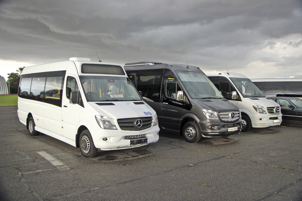 The EVM Sprinter-based line up included the Community low floor bus, the Grand Tourer and the X-Clusive.