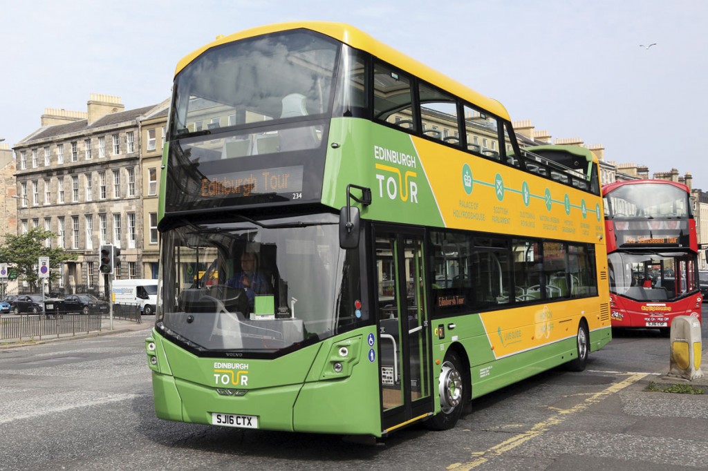 The new buses carry three liveries; The Edinburgh Tour