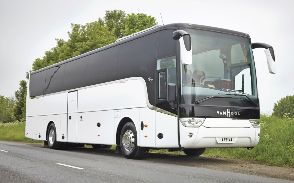 A range of Van Hool models are offered by Arriva Bus and Coach including the TX15 Alicron.