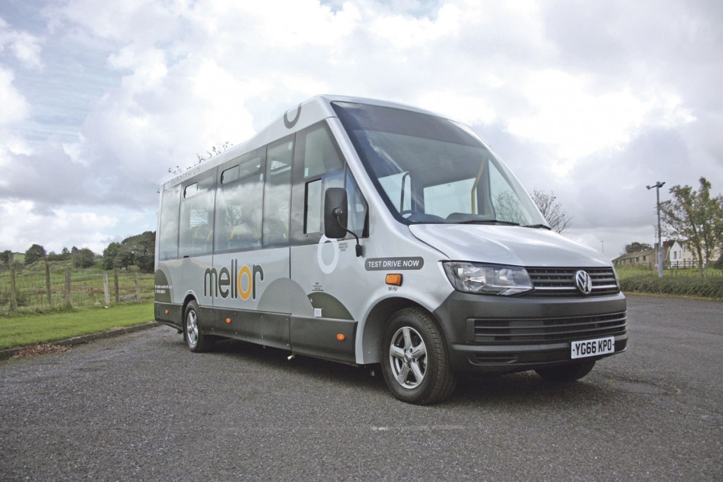 The front end styling showing how the raked screen is blended into the roof line with the characteristic Mellor sweep