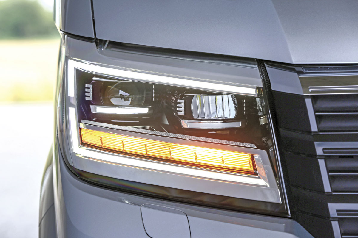 The generous well proportioned headlights. An LED option is available