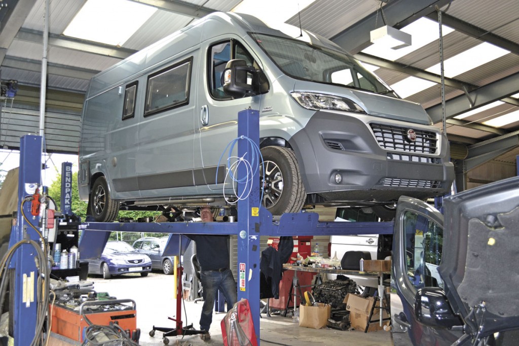 A Fiat van ready for conversion