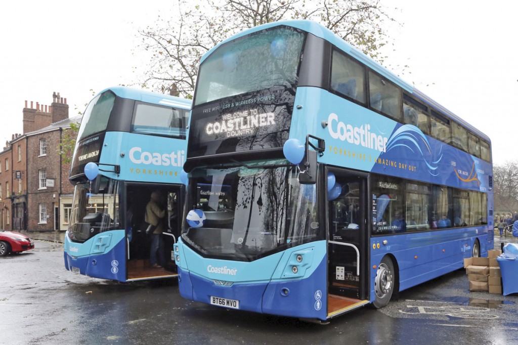 The new Coastliner image retains the blue theme associated with Coastliner since its launch