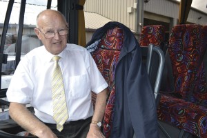 John Willison, who put George through his test, still drives for the company