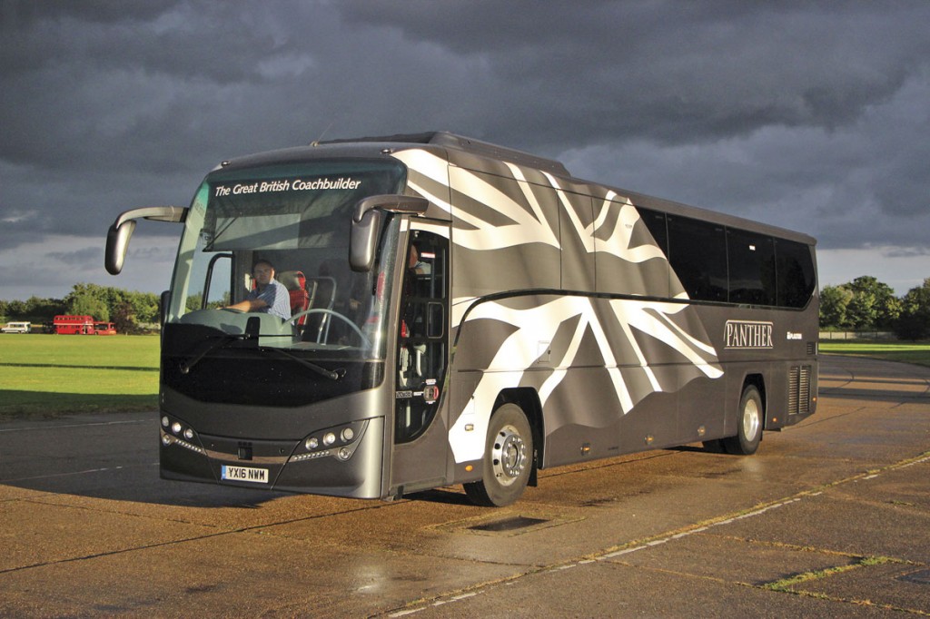 Many operators will have seen this Volvo B8R Plaxton Panther 3 executive demonstrator in its distinctive livery at the Blackpool Rally or at events such as CPT’s North Weald ride and drive