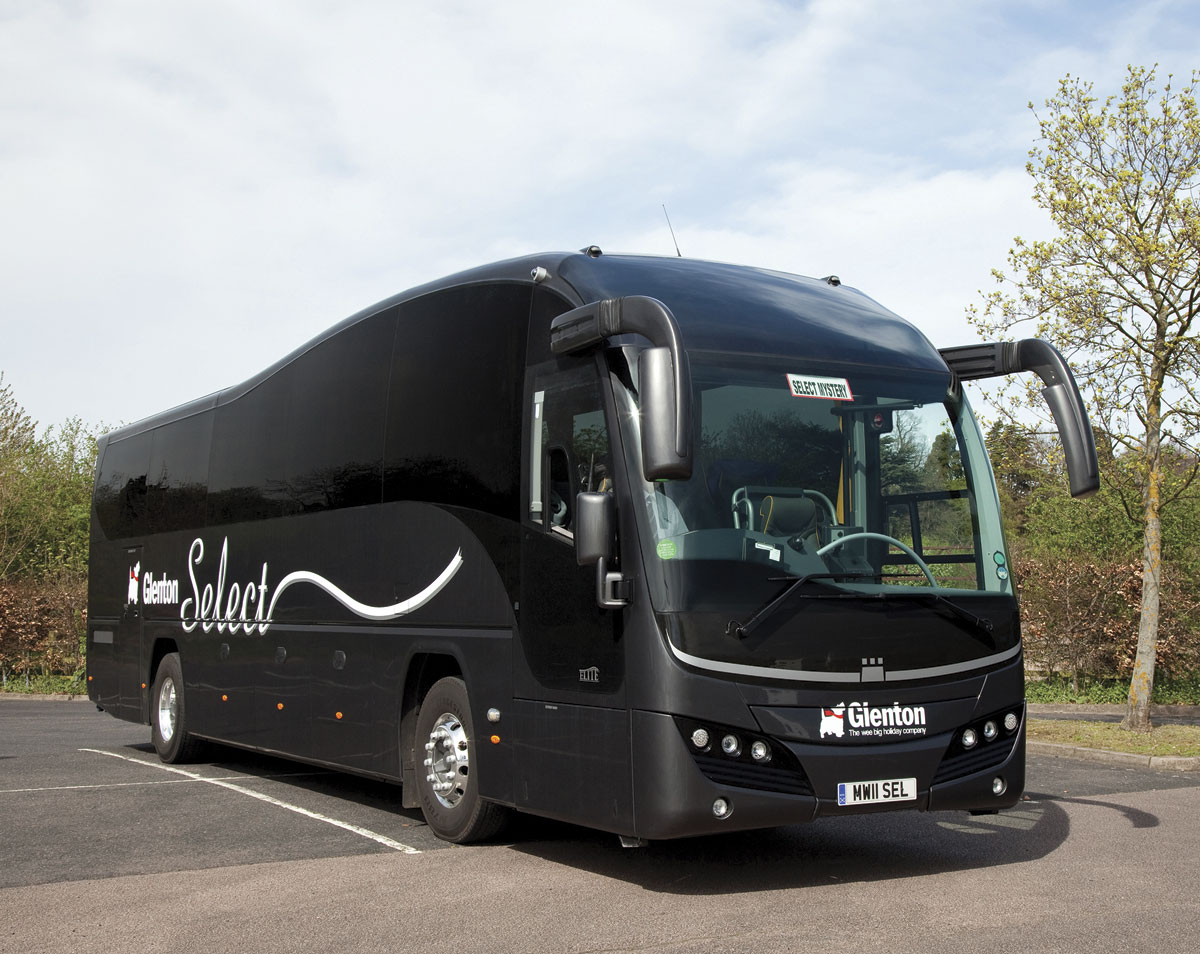 The company operate coaches for Glasgow based Glenton Holidays. The ‘select’  service is a premium door to door service and this Volvo B9R Plaxton Elite is part of the Moffat & Williamson tour fleet-img1