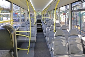 The interior of the Metrocity is functional but light and airy.