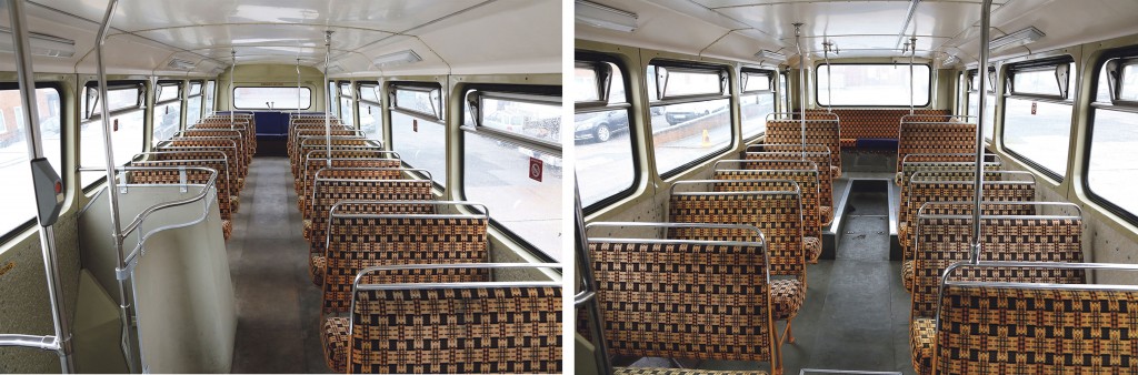 The relatively bright interior. Some autumn pattern components are still required for the rear seats.