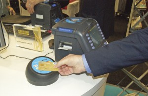 A demonstration of Parkeon’s Wayfarer 6 with EMV card reader