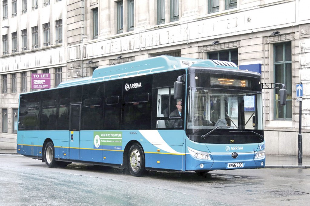 In advance of the delivery of the BYD-ADL electric vehicles on order, Arriva are trialling the Yutong electric bus demonstrator on Liverpool route 26