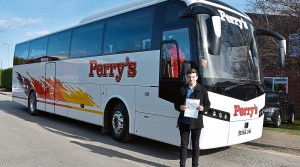 Ryan Perry passes test at 18