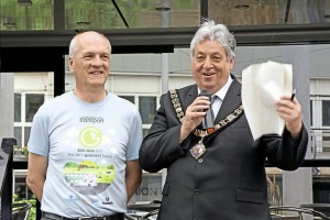 LtoR, NCT MD, Mark Fowles and Nottingham Lord Mayor Michael Edwards