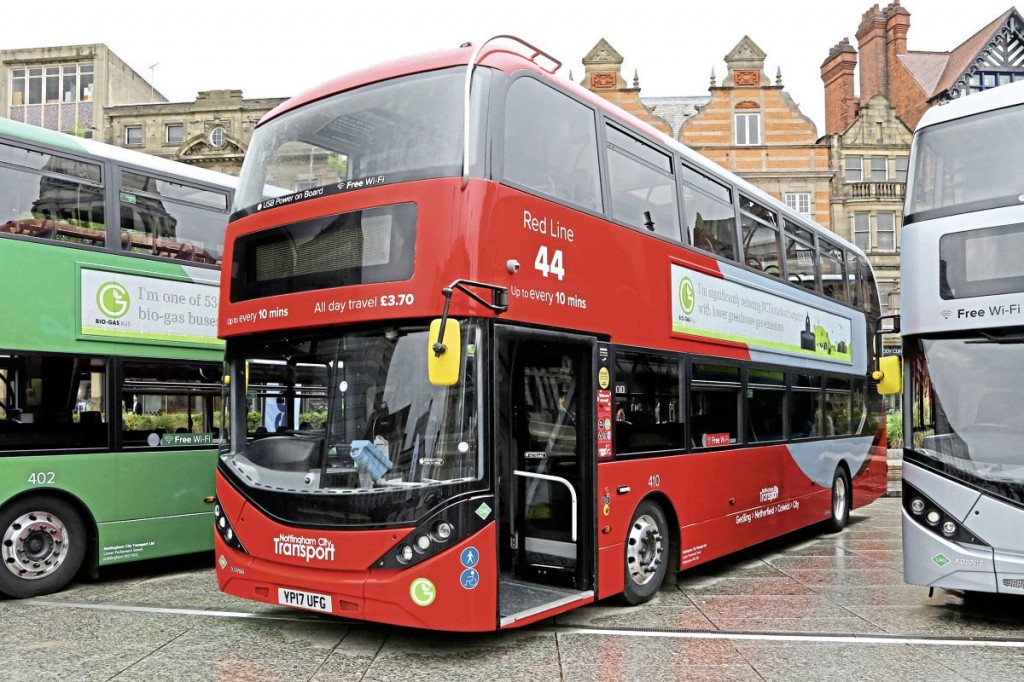 NCTs Scania gas buses carry attractive ADL Enviro400CBG City bodywork