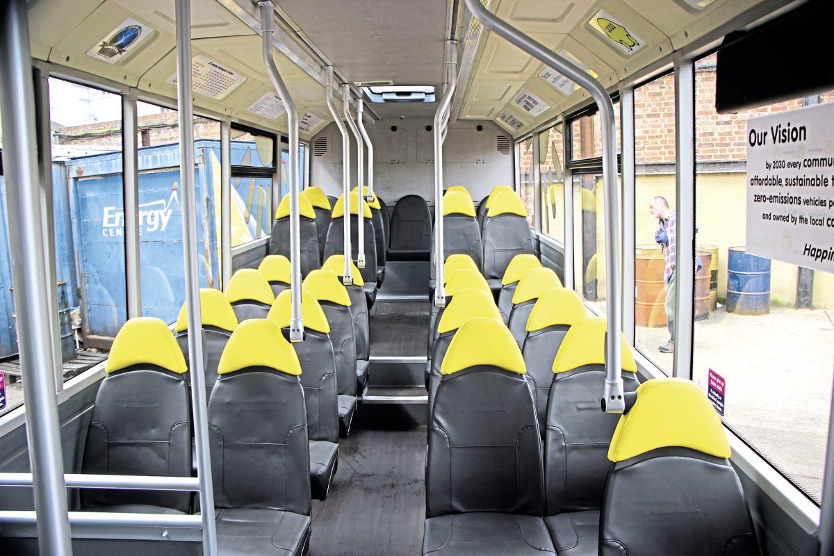 The interior of the Solo which was refurbished by Thorntons