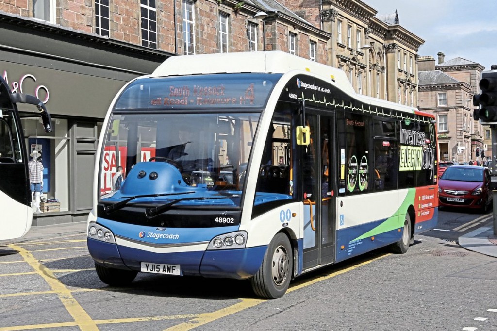 Optare have supplied five extended range Solo EVs for operation on Stagecoach city routes in Inverness