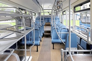 The interior features wood-effect flooring and E-Leather trimmed seats