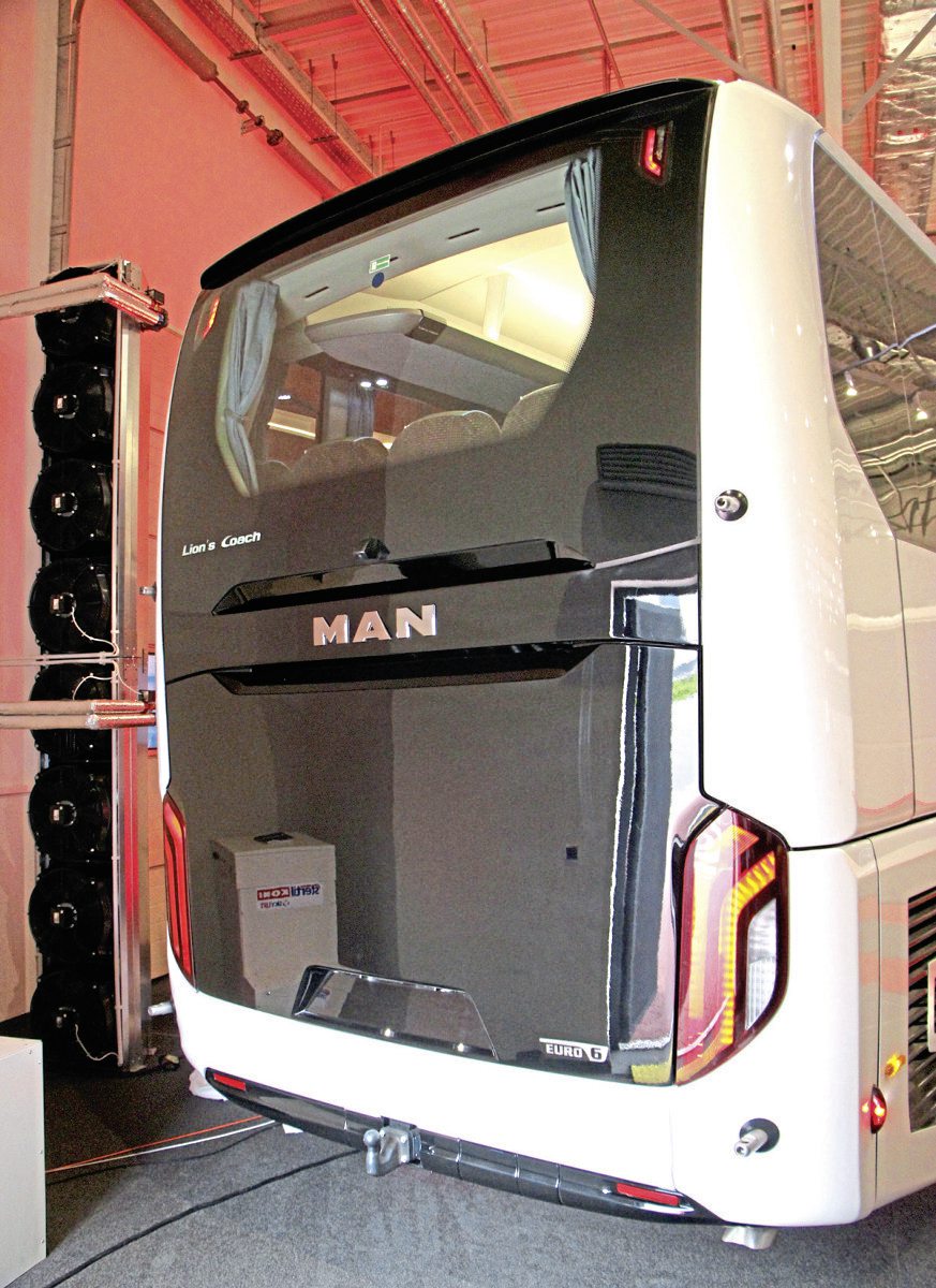 The rear styling of the new MAN Lion’s Coach