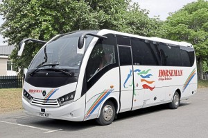 The 2017 investment programme consisted of four Unvi Vega Ex; two Unvi Voyagers and five Plaxton Panther Execs on Volvo B8R chassis -2