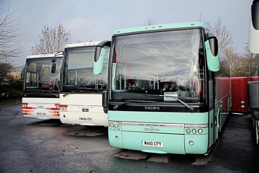 Three Volvo-mounted Van Hools from the used stock