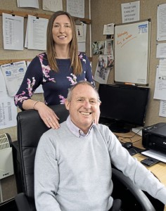 Martyn Hoare and daughter Gemma, who joined the family firm in 2013. Martyn’s brother, Steve, is a Director, and Steve’s wife, Gill, masterminds data and IT