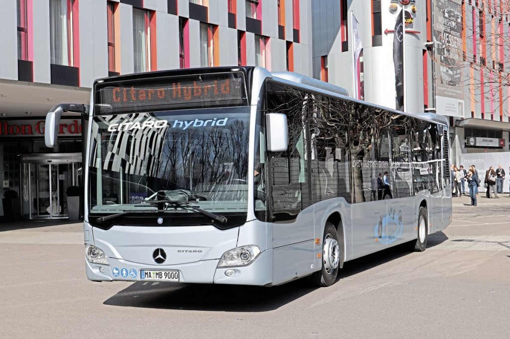 Although Daimler believes 75 percent of city bus sales will be electric by 2030, it sees it as its responsibility to continue honing diesel to make it as good as it can be. The latest diesel advance is the Hybrid Citaro, an example of which was present ferrying delegates between the launch venue and test track in Stuttgart