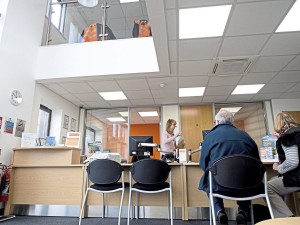 Customers can book tours in reception