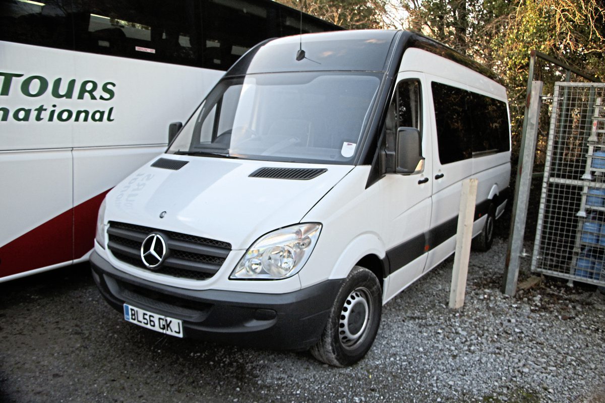 This 12-seat 56-plate Sprinter is a low mileage example