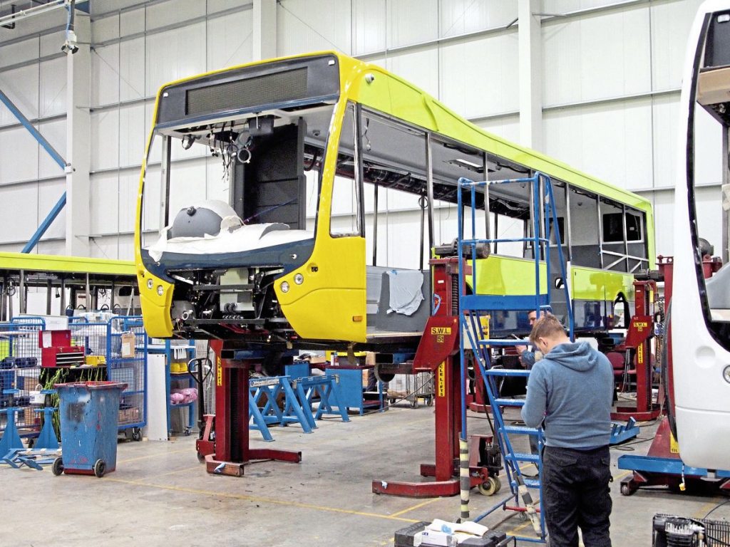 Column lifts are used to hoist the vehicle up for the fitment of wheels