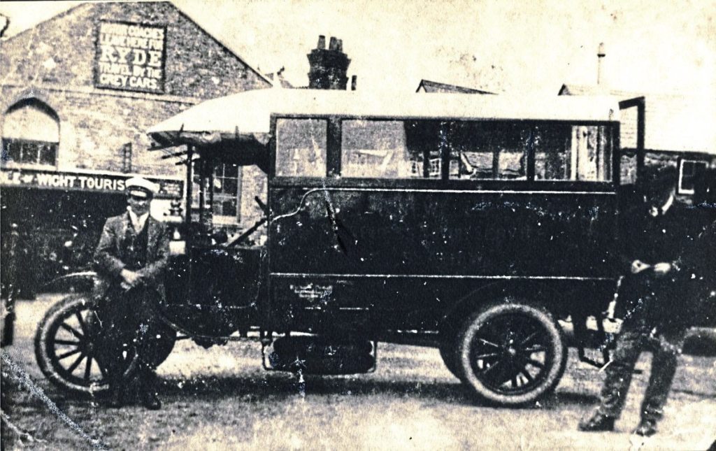 The first bus founder, Richard Newell, took on was a Ford Model T in 1922, probably rebodied from a 1918 charabanc, which in turn had been rebodied from a WW1 ambulance