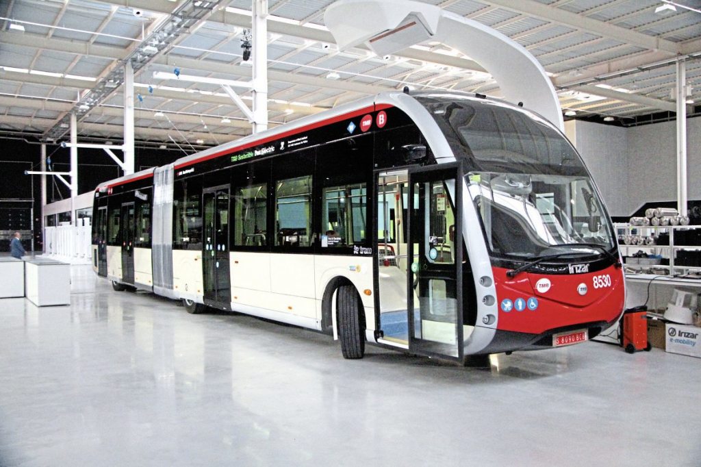 One of a batch of ieTrams for TMB Barcelona that will begin operation in early June