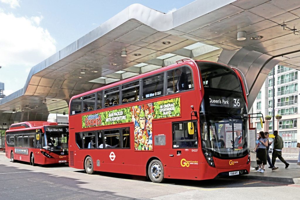 Pausing in Vauxhall Bus Station