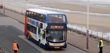 Ian Field takes the trophies in Bus Driver of the Year