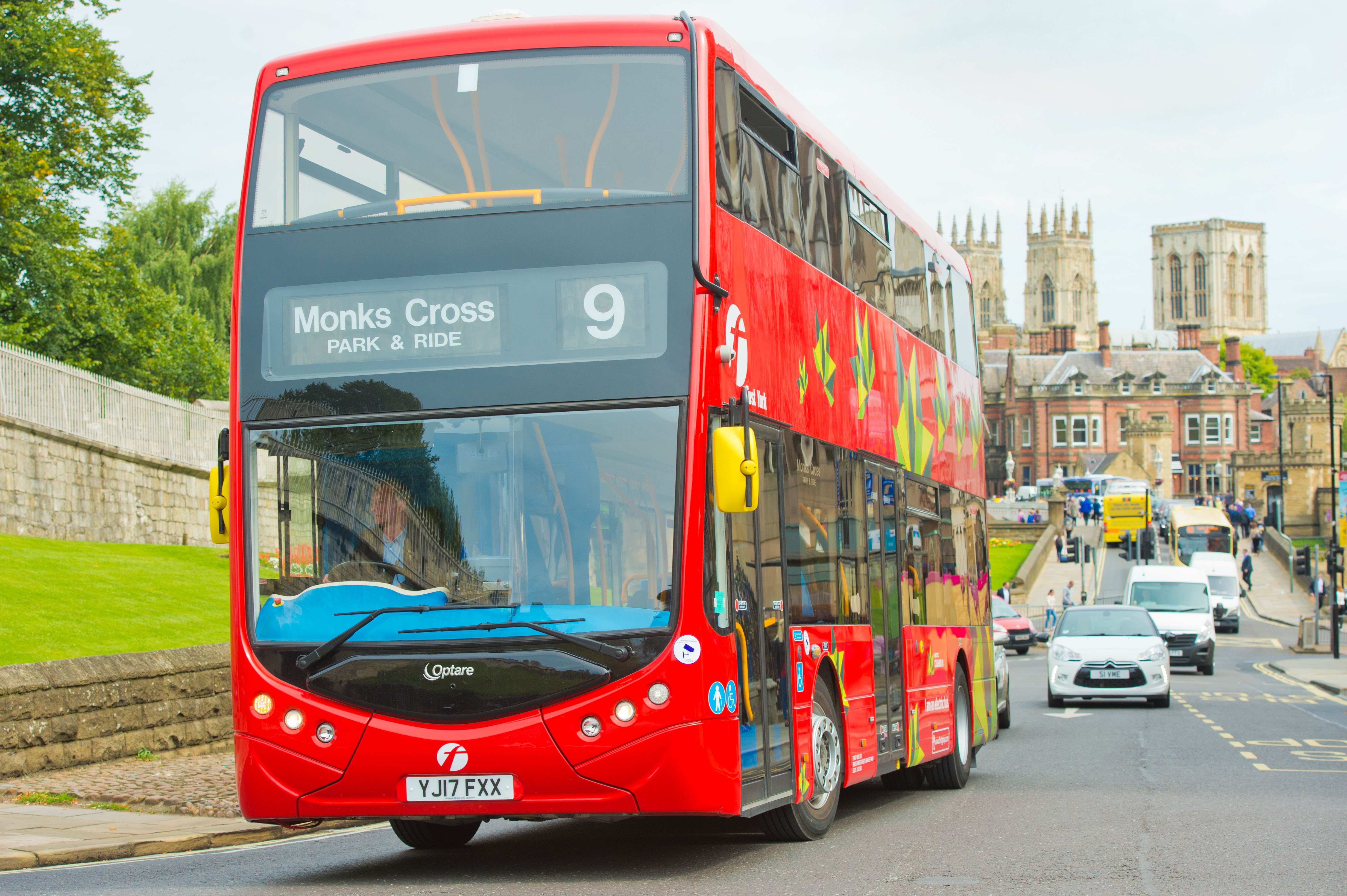 21 Optare electric deckers for York