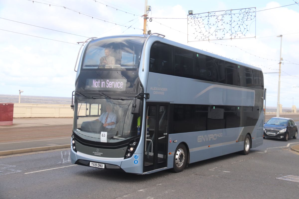 ADL supplied this Enviro400 MMC from its demonstration fleet. Scott Crosbie of Lothian Buses is at the wheel