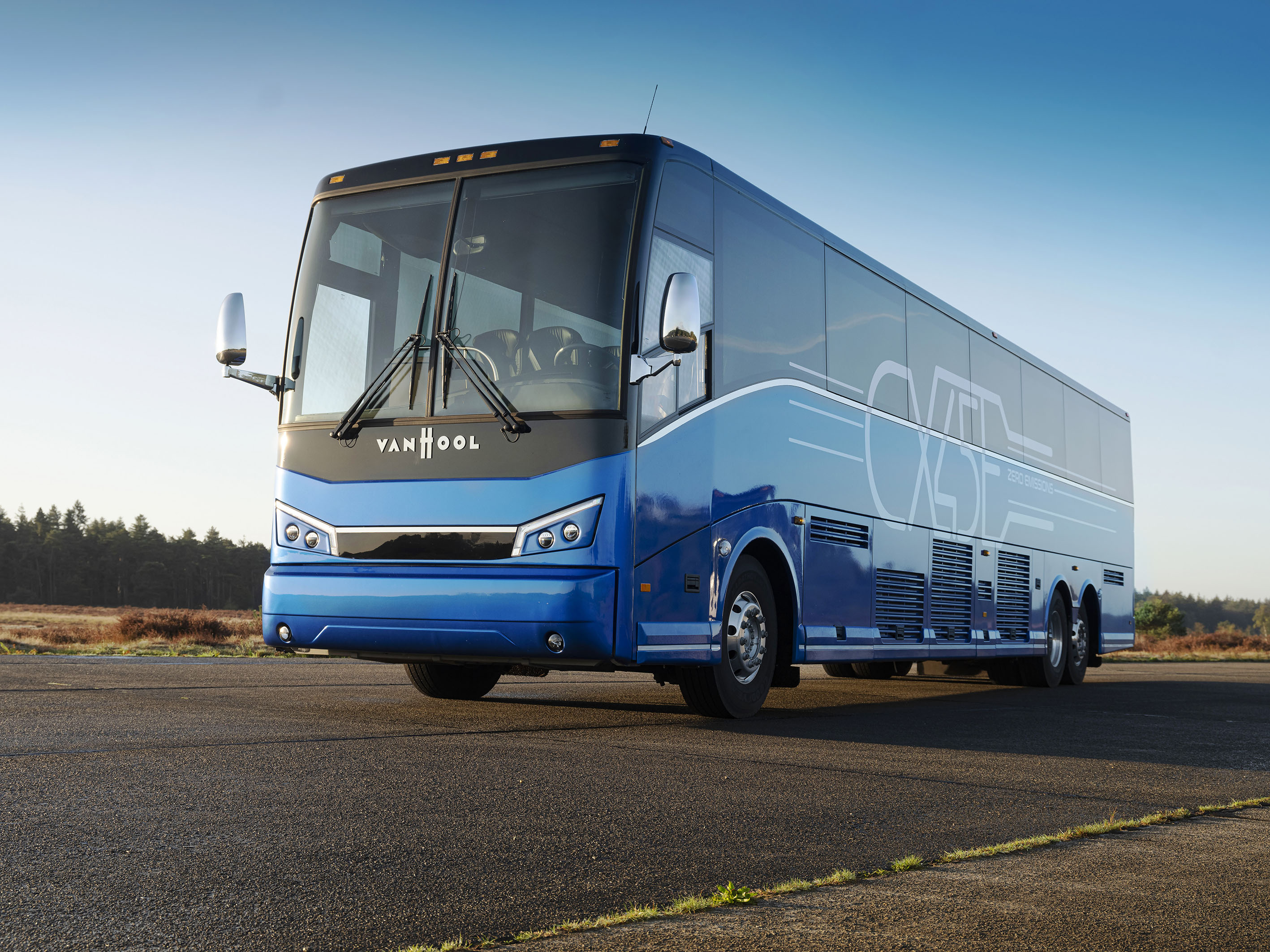 Van Hool ships first electric coach to US