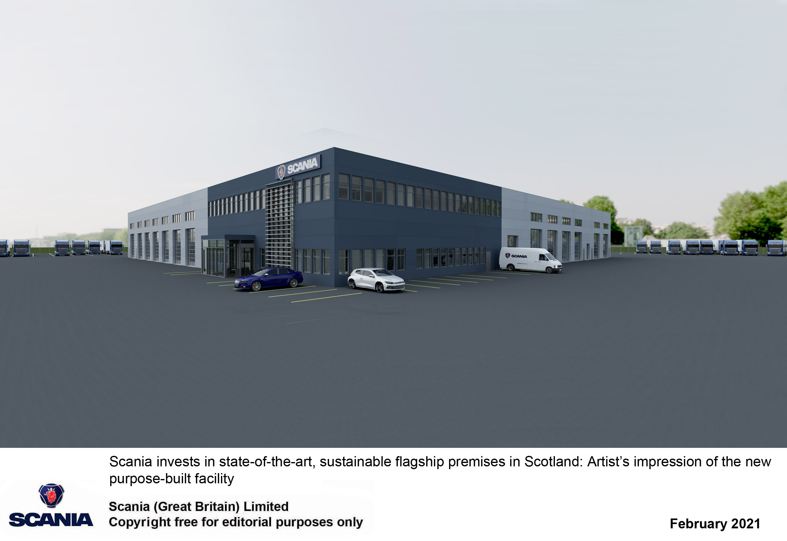 Scania opens new Scotland site