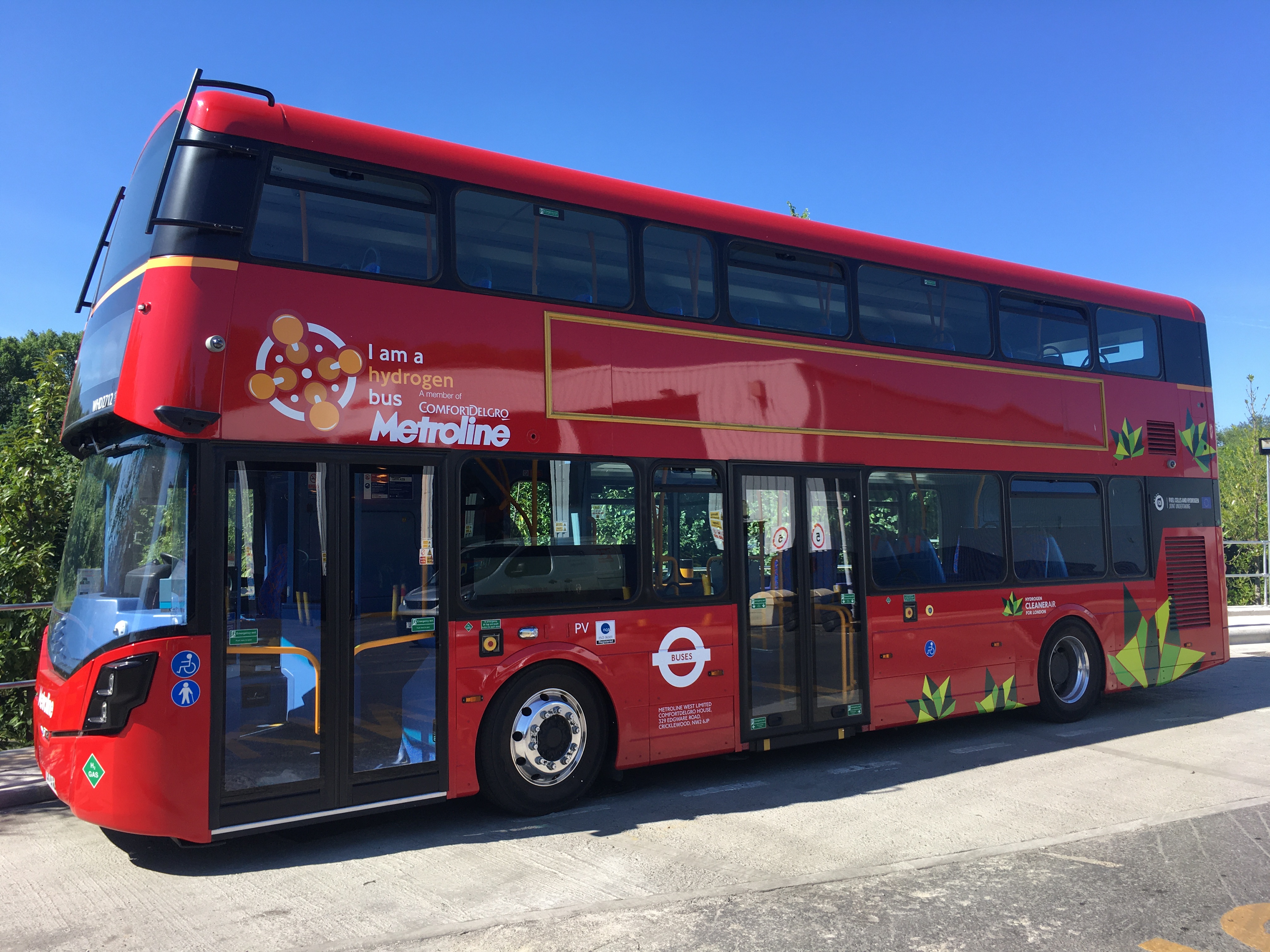 England’s first hydrogen double-deckers launched