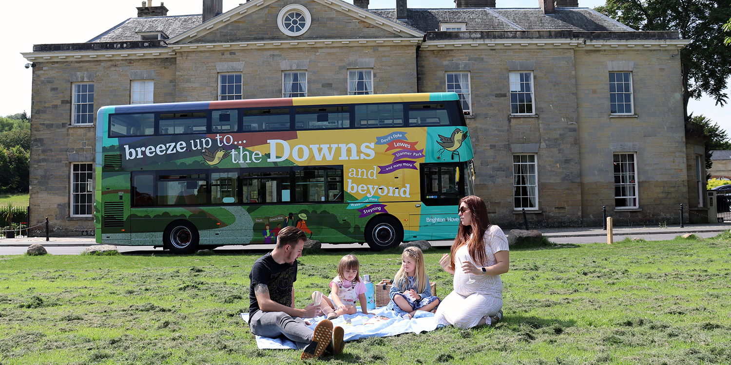 Brighton & Hove offers free bus travel to the Downs