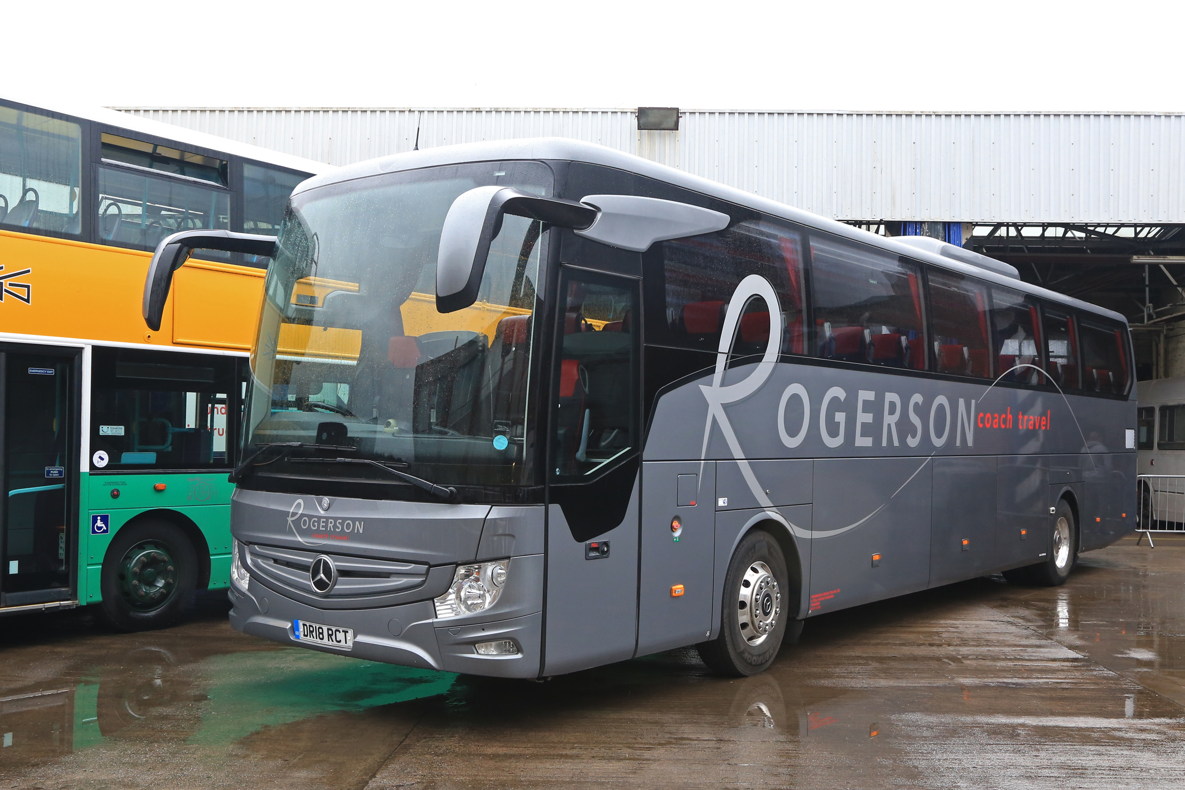 Rogerson Coach Travel of Tranent’s Tourismo was part of the visiting vehicle display on the Saturday
